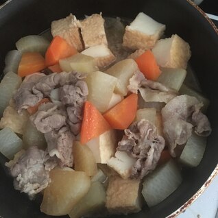 煮込み時間短縮　豚肉大根の煮物